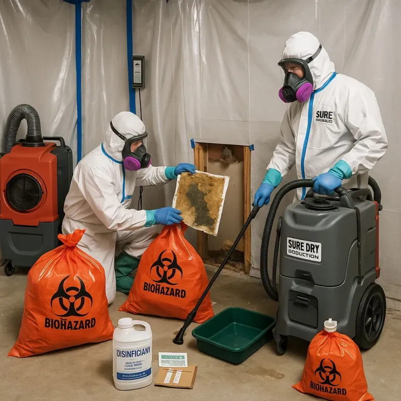 Contaminated Water Handling Protocols process in Wolf Trap, VA